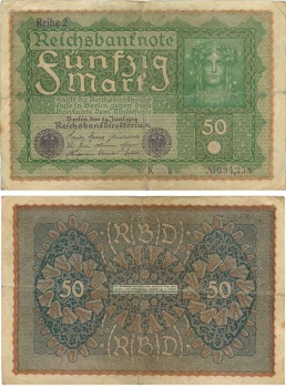 50 Mark Reichsbanknote 24. Juni 1919