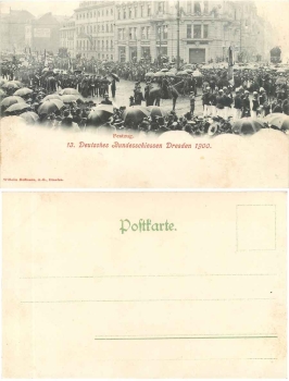 Dresden XIII. Deutsches Bundesschiessen 8. bis 15. Juli 1900 Festzug