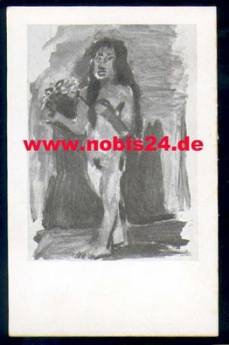 Oskar Kokoschka"stehender Akt mit Blumen" Verlag Hans Goltz *ca. 1927