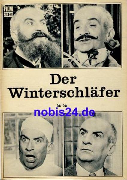 Der Winterschläfer, mit Louis de Funes, Claude Gensac, Bernard Alane Progress Filmprogramm 26/71 Film für Sie Der Winterschläfer, mit Louis de Funes, Claude Gensac, Bernard Alane Progress Filmprogramm 26/71 Film für Sie
