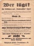 Wahlplakat zur Reichstagswahl am 7. Dezember 1924 vom Reichsbund jüdischer Frontsoldaten