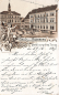 Preview: 01454 Radeberg Hotel zur gruenen Tanne Litho o 1897