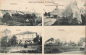 Preview: 01728 Rippien Bannewitz multi-image card school Stiftsgut village square o 1917