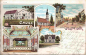 Preview: 04668 Otterwisch Bad Lausick Gasthof zum weissen Engel Litho * um 1900