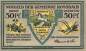 Preview: 06242 Rossbach Braunsbedra Notgeldschein 50 Pfennig um 1921