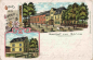 Preview: 007973 Gommla Greiz Gasthof zur Sonne Posthülfstelle Litho o 1909