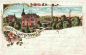 Preview: 08115 Lichtentanne, Saxony: Carl Schmelzer’s Worsted Spinning Mill – Lithograph, c. 1905