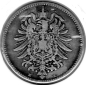 Preview: 1 Mark 1881 E German Empire Silver Coin