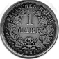 Preview: 1 Mark 1881 E German Empire Silver Coin