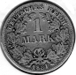 Preview: 1 Mark 1881 G German Empire Silver Coin
