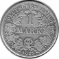 Preview: 1 Mark 1881 J German Empire Silver Coin