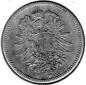 Preview: 1 Mark 1886 E German Empire Silver Coin