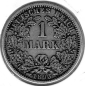 Preview: 1 Mark 1893 F German Empire Silver Coin