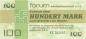 Preview: 100 Mark DDR Forum Scheck 1976 bankfrisch