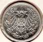 Preview: 1/2 Mark 1905 G German Empire Silver Coin