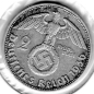 Preview: Jäger 0366 - 2 Reichsmark 1936 D Hindenburg Silbermünze Deutsche Reich 