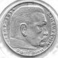 Preview: 2 Reichsmark 1938 E Hindenburg Silver Coin German Empire