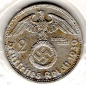 Preview: Jager 0366 2 Reichsmark 1939 D Hindenburg Silver Coin German Empire