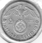 Preview: Jager 0366 2 Reichsmark 1939 F Hindenburg Silver Coin German Empire