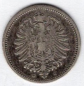 Preview: 20 Pfennig 1874 G Imperial Silver Coin