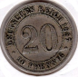 Preview: 20 Pfennig 1887 J German Empire