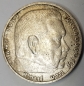 Preview: Jager 0360 - 5 Reichsmark 1935 D Hindenburg silver coin