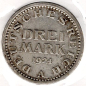 Preview: 3 Mark 1924 A Weimarer Republik Silbermünze