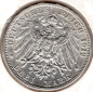 Preview: 3 Mark Baden 1912 Frederick II Silver Coin