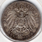 Preview: 3 Mark Prussia 1913 Kaiser Wilhelm II 25th Anniversary Silver Coin
