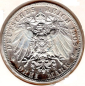 Preview: 3 Mark Wuerttemberg 1909 Wilhelm II Silver Coin