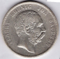Preview: 5 Mark Saxony 1876 King Albert Silver Coin