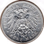 Preview: 5 Mark Saxony 1914 King Frederick Augustus Silver Coin