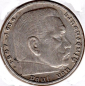 Preview: Jager 0367 - 5 Reichsmark 1937 D Hindenburg Swastika Silver Coin