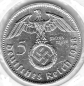 Preview: Jäger 0367 - 5 Reichsmark 1938 E Hindenburg Hakenkreuz Silbermünze