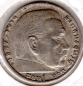 Preview: Jager 0367 - 5 Reichsmark 1939 B Hindenburg Swastika Silver Coin