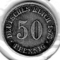 Preview: 50 Pfennig 1875 A German Empire Silver Coin