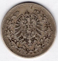 Preview: 50 Pfennig 1877 F German Empire Silver Coin