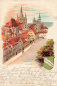 Preview: 91522 Ansbach Reitbahn Künstlerkarte K. Zinn Litho o 2.12.1901