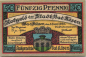 Preview: Bad Kösen emergency money note, 50 Pfennig, 1921, fraternity member