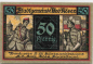 Preview: Bad Kösen emergency money note, 50 Pfennig, 1921, fraternity member
