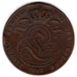 Preview: Belgium 5 centimes 1857 Leopold I copper coin