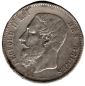 Preview: Belgium 5 Francs 1873 Leopold II Silver Coin