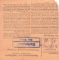 Preview: Berbersdorf post office stamp on package card stem part with sticker Döbeln, o November 15, 1943