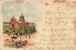 Preview: Kreuzberg Berlin St. Michaels Kirche Litho original alte Ansichtskarte o 1902