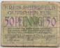 Preview: Bitterfeld 50-Pfennig emergency money note, 1920