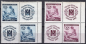 Preview: Böhmen und Mähren Michel 62-63 ** postfrisch Rotes Kreuz 1941 Viererblock