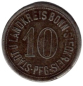 Preview: Bonn-Sieg district emergency money 10 pfennigs 1918 emergency coin