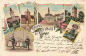 Preview: Cottbus Mehrbildlitho mit Trachten o 1900