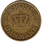 Preview: Dänemark 2 Kroner 1925 Christian X