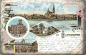 Preview: Deutsch-Wilmersdorf, Berlin – Vintage lithographic postcard, c. 1900